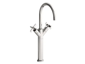 CROSS ROAD CRICR248 - Countertop 1 hole washbasin mixer with automatic pop-up waste _ CRISTINA Rubinetterie